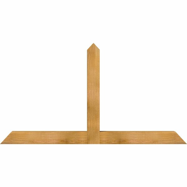 Ekena Millwork Portland Rough Sawn Timber Gable Bracket, Western Red Cedar, 60"W x 32"H x 4"D x 4"F, 13/12 Pitch GBW060X32X0404POR00RWR - main
